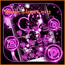 Sparkling Neon Love Theme icon