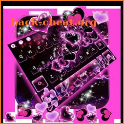 Sparkling Purple Heart Gravity Keyboard icon