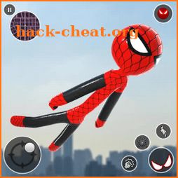 Spider stickman rope hero: War icon