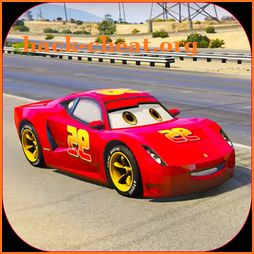 Splashy Superhero Vertigo racing : lightning car icon