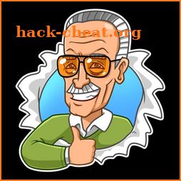 Stickers Stan Lee icon