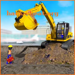 Stickman Airport Construction Excavator Simulator icon