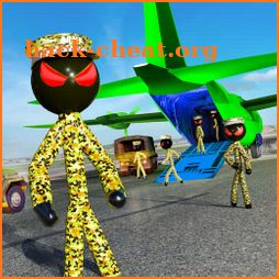 Stickman Army Transporter Airplane Cargo icon