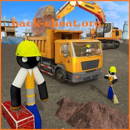 Stickman City Construction Excavator icon