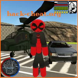 Stickman DeaBPool Rope Hero Gangstar Crime icon