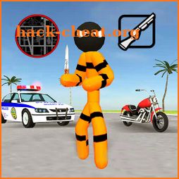 Stickman Prisoner Mafia Crime Rope Hero icon