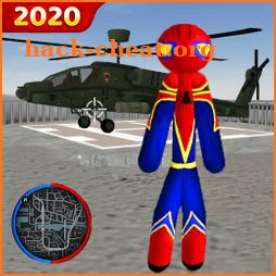 Stickman Rope Hero Spider Gangaster Crime icon