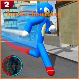 Stickman Speed Rope Hero Gangstar City icon