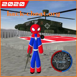 Stickman Spider Rope Hero vegas Gangstar Crime icon