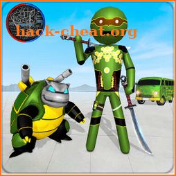 Stickman Turtle Hero Gangster Crime Mafia icon