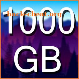 Storage 1000gb and backup prank icon