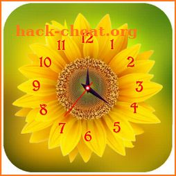 Sunflower Clock Live Wallpaper icon