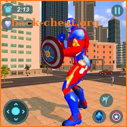 Super Captain Robot Flying: City Survival Mission icon