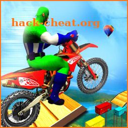 Super Crazy Hero Bike Stunts: Moto Racing 3D icon