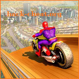 Super Hero Bike Mega Ramp Impossible Stunts Racing icon