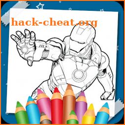 Superhero Coloring Book icon