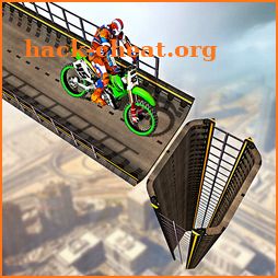 Superhero Motorbike Mega Ramp Race icon