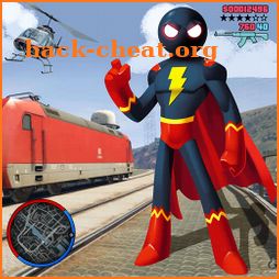 SuperHero stickman Rope Hero Gangstar Crime icon