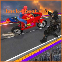 Superheroes Rampage Death War Tricky Bike Stunts icon