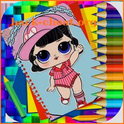 Surprise Dolls Coloring Book, LoL icon