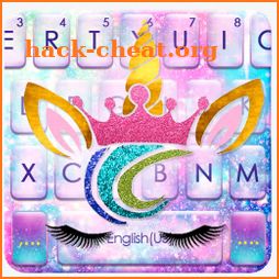 Sweetie Unicorn Galaxy Keyboard Theme icon