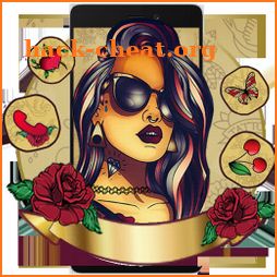 Tattoo Girl Art Themes HD Wallpapers 3D icons icon