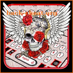 Tattoo Wing Skull Keyboard Theme icon