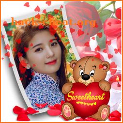 Teddy Day Insta DP Photo Frame icon