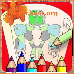 Teen Ten Coloring Titans Go icon