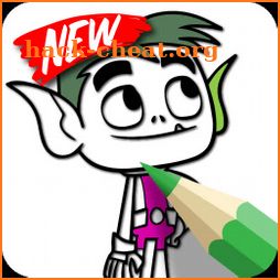 Teen Titans Coloring Go Cartoon game icon