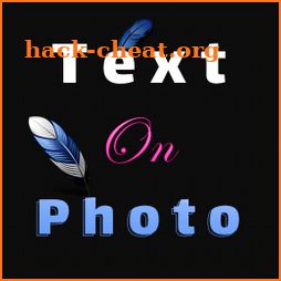 Text on photo - photo editor icon