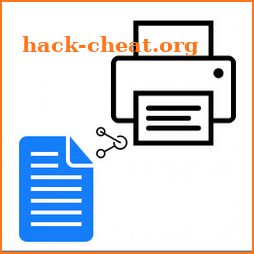 TEXT SHARE to WebView PRINT.Intent send-print job icon