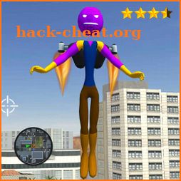 Thanos Stickman jetpack Crime Simulator icon