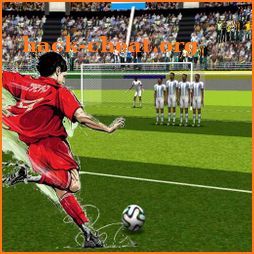 The king of the free kick -soccer icon