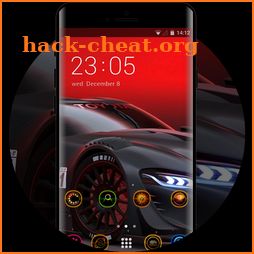 Theme for cool black sports car wallpaper icon