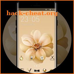 Theme for vintage style xiaomi 6x flower wallpaper icon