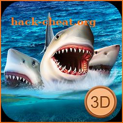 Three Headed Shark Underwater Survival icon