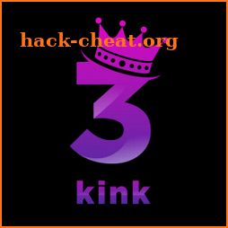 Threesome & Kinky BDSM Dating & Hookup APP: 3KINK icon