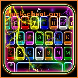 Thunder Neon Colorful Lights Keyboard Theme icon