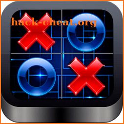 Tic Tac Toe Glowing icon