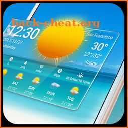 Transparent Weather & Clock App 2018 icon