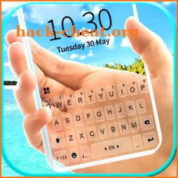 Tropical Transparent Keyboard Background icon