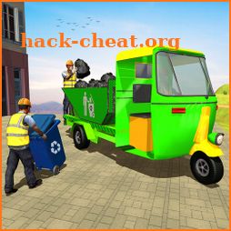 Tuk Tuk Rickshaw Garbage Truck icon