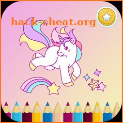 Unicorn Coloring Book For Kids : Animals icon