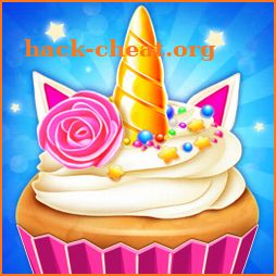 Unicorn Cupcake Dessert Bakery Food Games icon