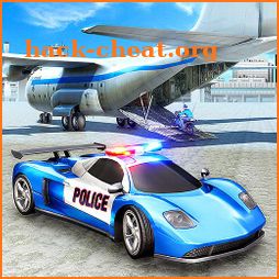 US City Police Car Transport Airplane icon