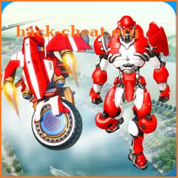 US Flying robot bike revenge 3D icon