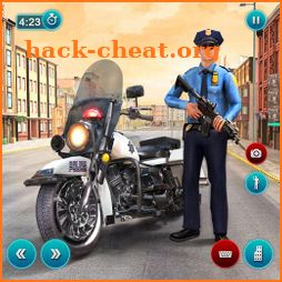 US Police Cop Pursuit Gangster Criminal Bike Chase icon