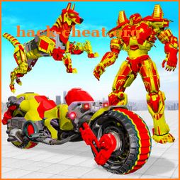 US Police Dog Robot Transform Bike Robot Games icon