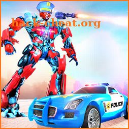 Us Police Robot Car Transformation 2019 icon